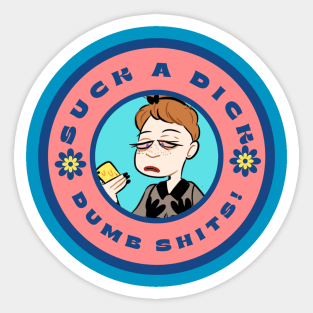 suckadick circle Sticker